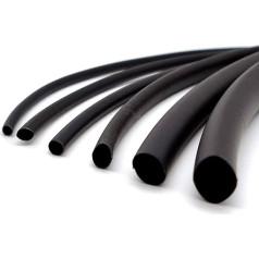 Makashop24 Heat Shrink Tube 4:1 with Black Adhesive, Diameter 4.0 to 52.0 mm, Selection: 25 cm to 10 Metres (Diameter 40.0 mm, 0.50 cm)