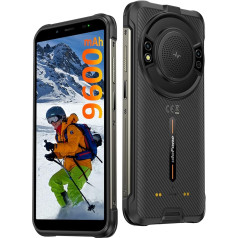 Ulefone Power Armor 16 Pro Outdoor Mobile Phone Android 12 9600 mAh 18 W, 122 dB Speaker 4GB + 64GB / 128GB SD 16MP + 8MP 5.93 Inch HD+ IP68 Waterproof Smartphone Without Contract 4G Dual SIM