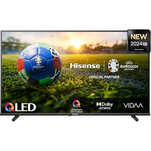 Hisense 40A5NQ 101cm (40 Zoll) QLED Fernseher Full HD, Smart TV, Triple Tuner, AI Sports Mode, Dolby Atmos, Share to TV, Duale Positionierung, WiFi, Game & Hotel Modus, Schwarz [2024]