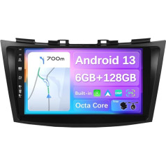 BXLIYER - 6G+128G - Android 13 IPS Car Radio Fits Suzuki Swift/Ertiga (2011-2017) - Wireless CarPlay/Android Car/DSP - Camera & Mic - 9 Inch 2 DIN - DAB Steering Wheel Control Fast Boot 360 Camera