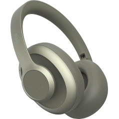 Fresh 'n Rebel Clam Blaze Bluetooth Headphones Over Ear with 80 Hours Playtime, Perfect Calling, Wind Noise Cancelling, Wireless, Quick Charge, Button Control, Ambient Sound Mode (Green)