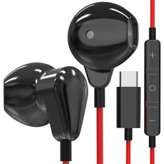 USB C Headphones for Samsung S24 Ultra Noise Cancelling Type C Wired In-Ear Headphones HiFi Stereo DAC Bass with Mic and Remote for Samsung S23 FE S22 S21 A54 A34