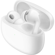 Xiaomi Buds 3T Pro DE Bluetooth In-Ear Headphones (Active Car Noise Cancellation, Transparency Mode, Premium Surround Sound, Up to 24 Hours Battery Life with Wireless Charging Case, IP55) White