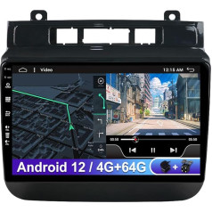 Android 12 Car Radio for VW Touareg 2011-2017 - GPS Navigation - Free Rear View Camera - Support DAB/Steering Wheel Control/WiFi/Bluetooth/Mirrorlink/Carplay/USB/RDS