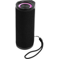 Reflex Active Party BT Stereo Speakers with Passive Bass. Shockproof and Waterproof Outdoor Speaker. 2 x 2.5 Watts. Black Rubber Paint with Band Logo