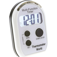 Multifunktionaler Timer mit Vibrationsalarm, hörbarem und blinkendem Alarm, ideal für SEH- und Hörgeschädigte