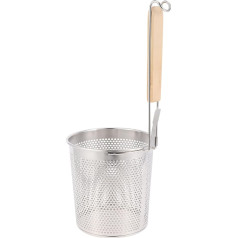 Housoutil Strainer Pasta Strainer Mesh Strainer Pasta Basket Spaghetti Noodle Strainer Asian Kitchen Spider Food Skimmer with Handle for Dumpling Cooking Fried Icing Sugar Shaker