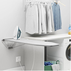 tonchean Wall Mounted Ironing Board Compact Space Saving Folding Ironing Board with Heat Resistant Cover Professional Ironing Board for Home Hotel L 101 x W 31 x H 17cm