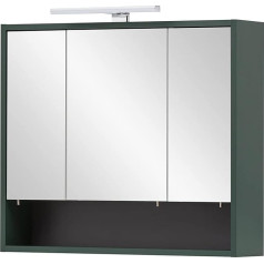 Schildmeyer Kent Mirror Cabinet, Wooden, Forest Green, 70 x 16 x 64.2 cm