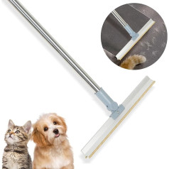 Carpet Brush, 30 cm Wide Telescopic Carpet Rake Pet Hair Remover, Long Handled Lint Remover, Lint Shaver, Cat Hair Remover, 180° Rotatable Lint Remover, Lint Brush, Pet Hair Remover