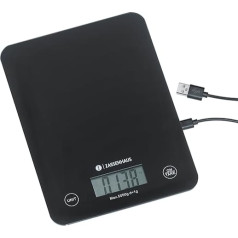 Zassenhaus Kitchen Scales Digital Balance USB Charging Function 5 kg / 1 g Weighing Function Ultra Flat Sensor Touch Control Panel