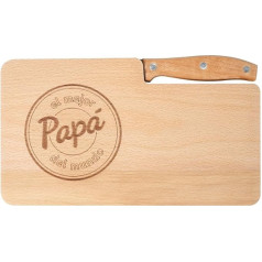 con Cuchillo Papá Día del Padre regalos original set de Regalo Tabla para el Desayuno Grabado 