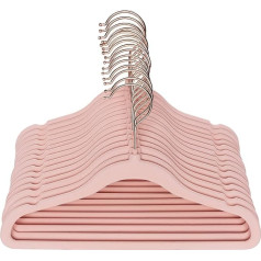Children's Clothes Hangers, Pack of 32, Baby Hangers, Storage, Clothes Hangers for Wardrobe, Closet, Clothing, Ultra Thin and No Slip Design for Toddler Hangers, Trouser Hangers (Pink)