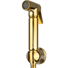 Xcel Home Hand Shower Head Gold Muslim Shattaf Shower Head Bidet Shower Head for Toilet/Bathroom 1.5 m Hose & Holder Included