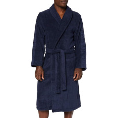 Calvin Klein Men's Robe Bathrobe, Blue (Blue Shadow 8sb), Medium (Manufacturer size: S-M)