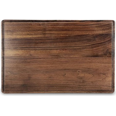 MAGIGO 17 x 11 Inch Rectangle Walnut Wood Chopping Board for Kitchen Wood Chopping Board with Juice Grooves