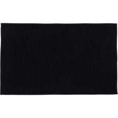 Gözze - Non-Slip Bath Mat Super Soft 100% Microfibre 70 x 120 cm - Graphite