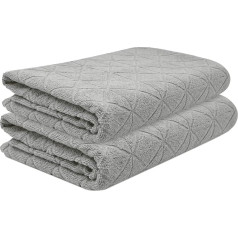 Towelogy® Quick Drying Bath Towel | Fade Resistant | 100% Egyptian Combed Cotton | Oversized Towels | 90 x 140 cm | Eco Friendly | Oeko-Tex Certified (Dove Grey, 2)