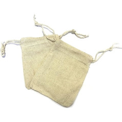 Salveo Soap Nuts Laundry Bag Cotton with Thread Multipack (10 Pieces)