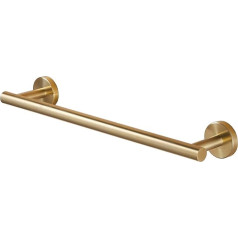Gudetap GTA20806BG Bathroom Wall Mounted Towel Rail Brushed Gold SUS 304 Stainless Steel Shower Towel Holder 40cm