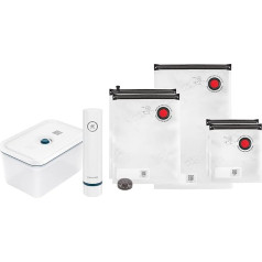 ZWILLING Fresh & Save 7-Piece Plastic Vacuum Starter Kit with Cans, Pump and Bag, La Mer