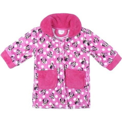 CERDÁ LIFE'S LITTLE MOMENTS Baby Girl Minnie Mouse Children's Fleece Bathrobe Official Disney Licence Pink 24 Months, pink