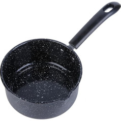 ICEBLUEOR 16cm Small Milk Pan, Non-Stick Deep Frying Pan with Pouring Rim and Cool Handle, Induction Pot, Cooking Pan for Induction, Gas, Electric Stoves