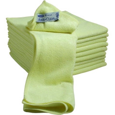 Aqua Clean Microfibre X-Treme Cloths Set of 10 Yellow