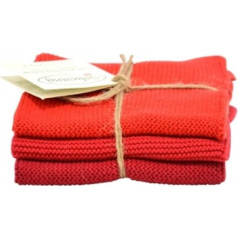 Solwang Cleaning Cloths 767778 Set of 3 Light Medium Dark Red