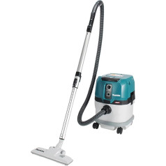 Makita VC003GLZ Cordless Vacuum Cleaner 15L 40V Max. Wet and Dry (without Battery, without Charger), Petrol/White