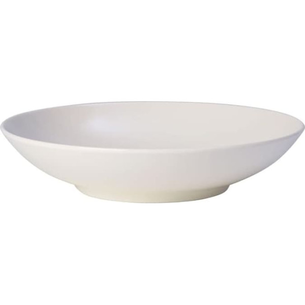 Villeroy und Boch For Me Flache Schale (24 cm), Premium Porzellan, Weiß