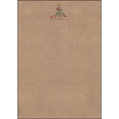 SIGEL 100 Sheets Christmas Kraft Paper 100gsm A4 DP415