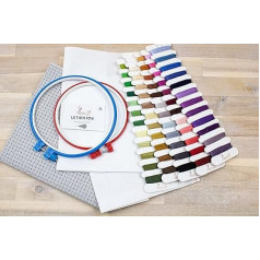 Embroidery Starter Kit - Embroidery Box for Beginners, Needle Craft Box