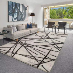 Leesentec Rugs Living Room Modern Artistic Rug Unique Rugs Chic Vintage Distressed Oriental Rugs Room Mat (Beige, 200 x 300 cm)