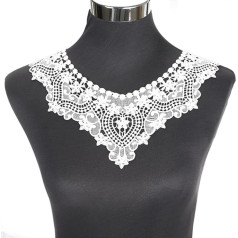 Embroidered Venise Lace Cutout Collar Embellishment Sewing Appliques Trimming Sewing Accessories Scrapbooking