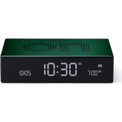 Lexon FLIP Premium LCD Alarm Clock (Dark Green)