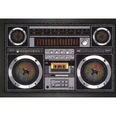 empireposter Ghettoblaster - Fußmatte, Größe: 60 x 40 cm, Material Polypropylen