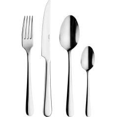 Pintinox Living Cutlery Set for 6 People, 18/10 Stainless Steel, Made in Italy (24 Pieces)