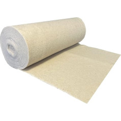 Needle Felt, 100% New Sheep's Wool, 250 g/m², 1.00 m Wide, 5.00 m Long, Approx. 2.5 mm Thick, 5 m², Natural Fibre, 100% Biodegradable, Washable, Oeko-Tex Standard 100, Product Class 1