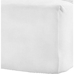 Unbekannt R & H - Z 100% Cotton Brushed Flannelte Fitted Sheet in All Sizes or Pillowcases, Cotton, White, King Size