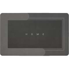 Microfiber Soft Bath Mat, Non-Slip Bathroom Mat, Super Absorbent Floor Mat, Quick Dry Bath Mat, Pebble Bell, Shower Mat, Durable Floor Mats (60 x 40 cm) (Dark Grey)