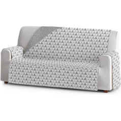 Eysa Nordic Sofa Throw, Polyester, C/6 Grey/Grey, 3 Seater 160 cm. Suitable for Sofas from 170 to 210 cm