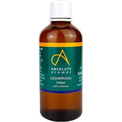 Absolute Aromas Cedarwood Essential Oil 100ml - Pure, Natural, Undiluted, Cruelty Free and Vegan - for Aromatherapy, Diffusers and DIY Beauty Recipes