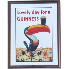Laurie's Pub and Bar Accessories Guinness Large Mirror Toucan