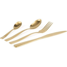 SERV.16 Shadow Oro Cutlery Set