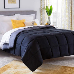 Linenspa All-Season Reversible Down Alternative Quilted California King Comforter - Hypoallergenic - Plush Microfibre Fill - Machine Washable - Duvet Insert or Stand-Alone Comforter