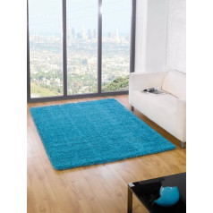 Lord of Rugs Shaggy Rug Large DE Quality Blue Duck Egg 160 x 230 cm