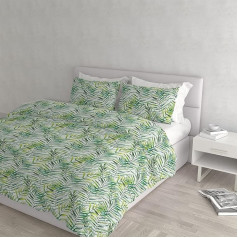 Italian Bed Linen Dafne Microfibre Duvet Cover Set, Honolulu, Double