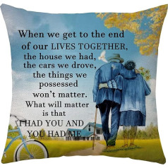 When We Get To The End Of Our Lives Together Gift For Him And Her Cushion Covers Grandma And Grandpa Gift Wife And Husband Gifts Living Room Decor