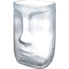 Casablanca modernes Design Glass Vases, Grey, Height 15 cm